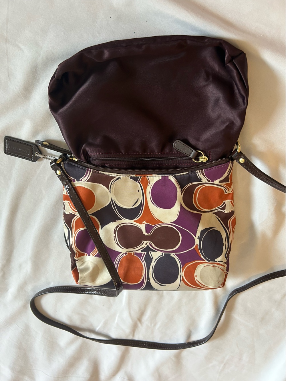 Coach Scarf Print Shoulder Bag - Picture 10 of 11